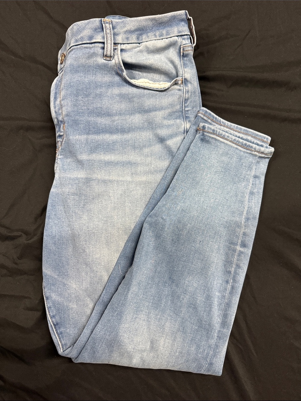 American Eagle Forever Soft Cropped Jeans Womens 18P Light Wash Ankle Denim